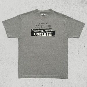 Vintage 2000 Drinking Novelty Graphic T Shirt